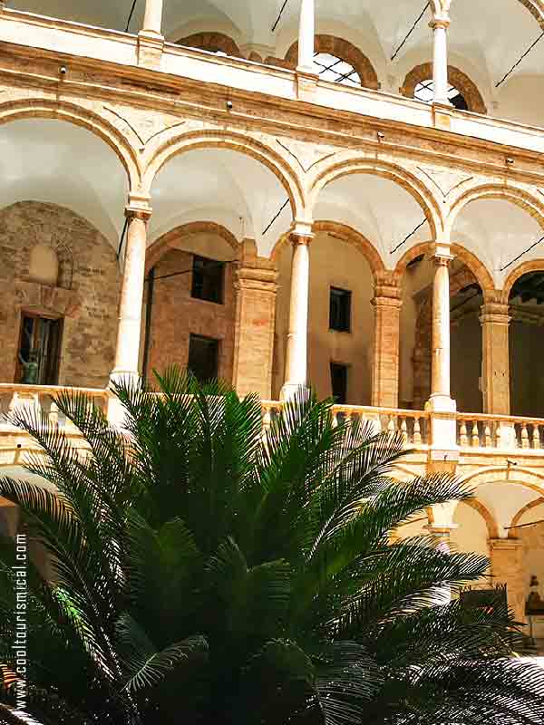 Arab Norman Palace Interior Courtyard